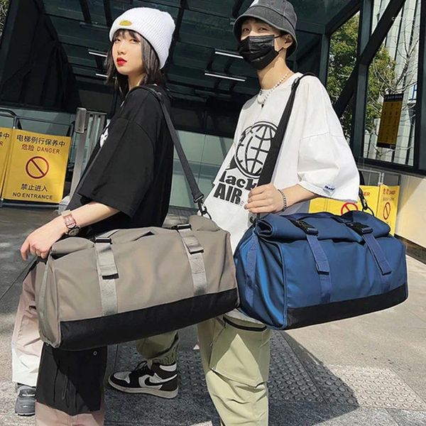 Borsoni da uomo Bagagli da palestra Borsa a tracolla da esterno Borsa da viaggio grande per le donne Borsone da viaggio Sac De Borse sportive Sacco