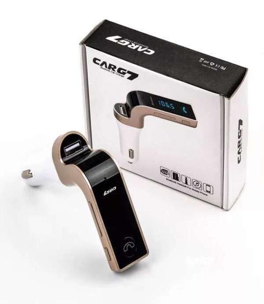 G7 carregador de carro sem fio bluetooth mp3 transmissor fm modulador 21a carregadores kit suporte mãos usb para telefone celular com varejo1122438