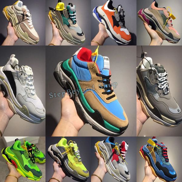 Tasarımcı Sneakers Triple S Beige Spor Sneaker Tıknaz Ayakkabı Kalın Bot Ayakkabı Gündelik Ayakkabı Eğitimleri Kutusu En Çok Satan Açık Snea Boyutu 35-44