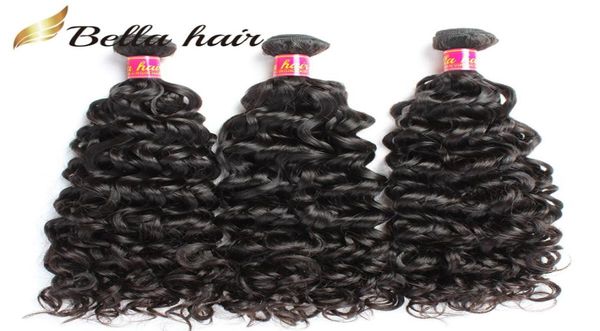 8A Water Wave Style Remy Hair Weave Extensions Бразильские натуральные человеческие волосы Натуральный цвет Камбоджийский Малазийский Индийский Перуанский 34 6496427