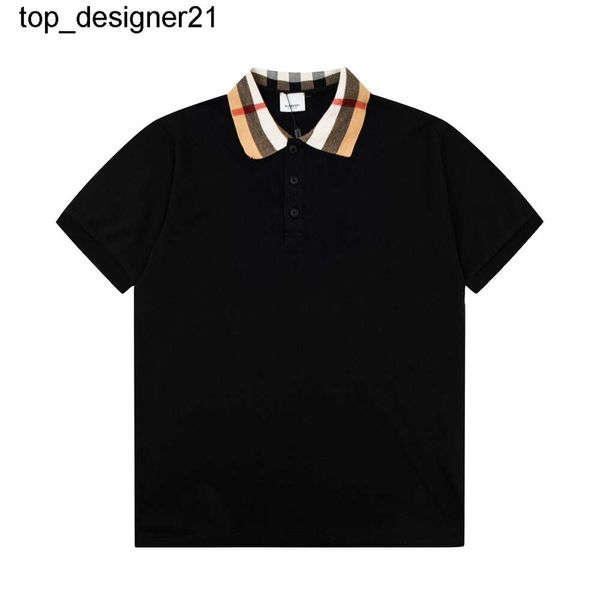 Nuovo 24ss Marchio di moda Polo da uomo Maglietta di lusso casual Medusa ricamata in cotone con motivo serpente Polo-shirt Colletto Polo Maglietta da uomo polo