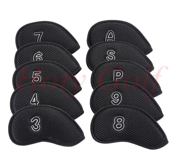 10pcsset golf net delik demir kulübü kafa kapağı demir kapak kafası koruyucu kasa headcovers5147929