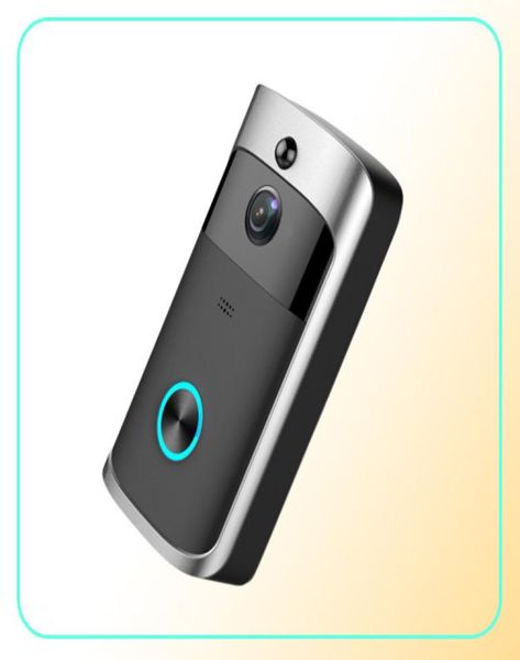 Akıllı Ev Video Kapı Zili Wifi Kamera Kablosuz Çağrı İntercom Telefon için Kapı Çan Yüzüğü için İki Yolcu Ses Ev Güvenlik Kameraları H1112048892