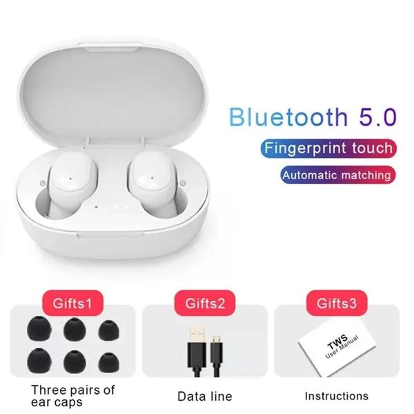 Наушники A6S TWS Bluetooth Беспроводные наушники Беспроводные наушники 5,0 Наушники с шумоподавлением и микрофоном для Xiaomi iPhone Huawei Samsung
