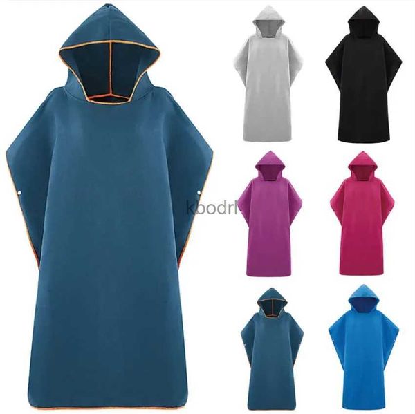 Asciugamano da bagno Asciugamano con cappuccio in microfibra Uomo Donna per Nuoto Spiaggia Viaggi Asciugatura rapida Cambio Accappatoio Mantello Asciugamano da bagno Accappatoio Poncho da surf Sauna Playa YQ240106