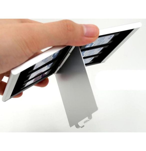 Серебристый портативный алюминиевый сплав, металлический флэш-карта памяти, ящик для хранения, чехол-держатель для TFSDCFMS, высокое качество3230573