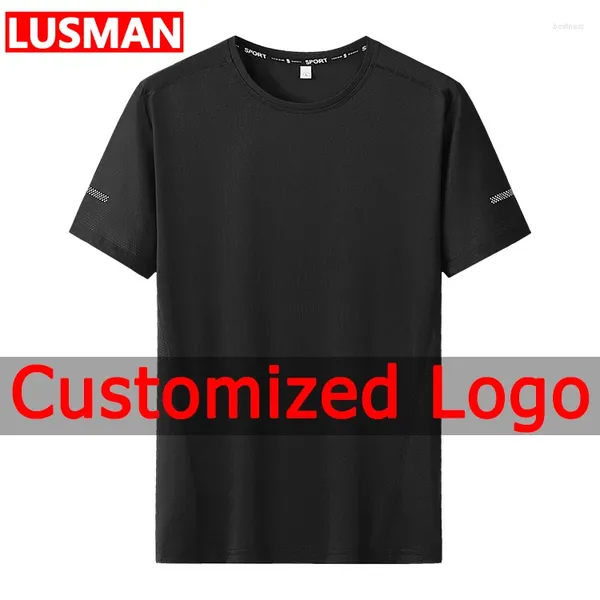 Herren-T-Shirts, T-Shirt, große Größe für Männer, unterstützt die Anpassung des personalisierten Logos, Beratung, Kundenservice, Sport, schnell trocknende T-Shirts, 11XL