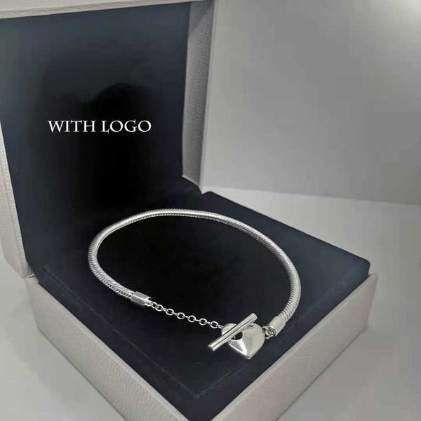 100% 925 prata esterlina cobra corrente charme pulseiras para mulheres diy ajuste contas com design coração t tipo senhora presente w09y 3sh3