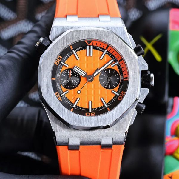 Автоматические механические часы, 45 мм, светящиеся водонепроницаемые наручные часы — роскошные модные деловые часы
