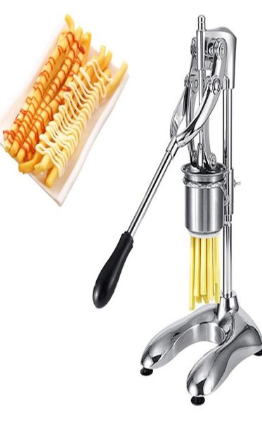 Máquina de fazer batatas fritas super longas com 12 furos, extrusora de purê de batatas, espremedor manual de batatas fritas para uso doméstico comercial9693646