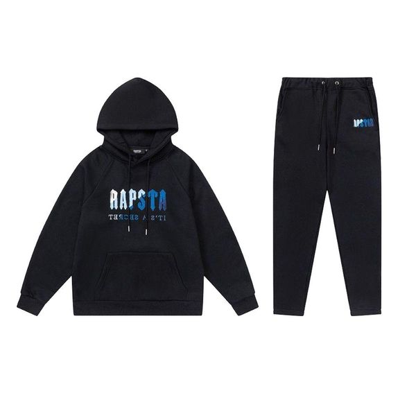 Herren Trainingsanzüge Lose Trapstar Hoodies Männer Und Frauen Hosen Luxus Jogginghose Led Männlich Paar Brief Drucken Baumwolle Kleidung Lauf Set V Dh5J7