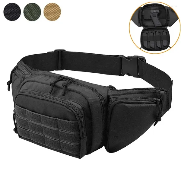 Sacos de cintura GL Tactical Bag Gun Coldre Militar Fanny Pack Sling Ombro Ao Ar Livre Peito Assult Escondido Carry