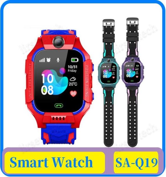 Q19 SOS Câmera Relógio Inteligente Bebê LBS Posição Lacation Tracker Smart Kids Watch Voice Chat Lanterna crianças VS Q1008579815