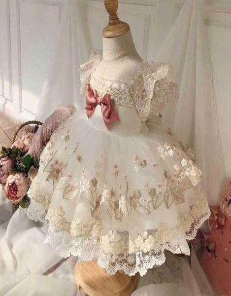 Королевское платье для испанских девочек, детские платья для дня рождения, детское бальное платье принцессы Лолиты для маленьких девочек, бутик для младенцев, одежда 2106156000476