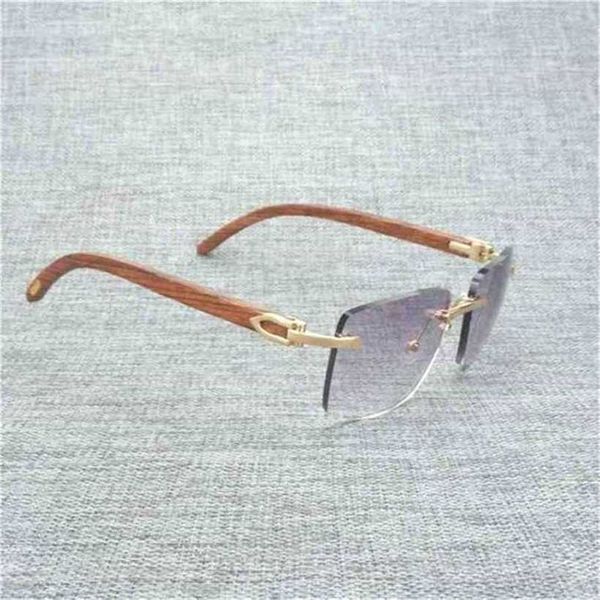 20% Rabatt auf Sonnenbrille Naturholz Männer Schwarz weiße Büffel Horn Brillen Frauen Accessoires Oculos Shade Randless Brille für Outdoorkajia Neu
