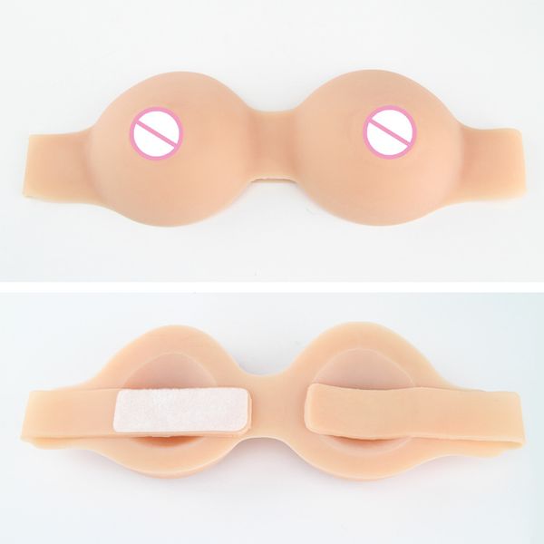 Forma del respiro Protesi del seno in silicone invisibile senza pelle Protesi del seno della pelle simulata Vestire Protesi del seno della pseudo madre Cuscinetti del reggiseno del seno g r