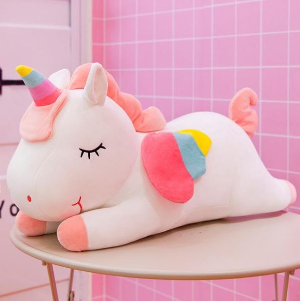 40 cm Carino corda di cotone rosa Unicorno peluche animale di pezza Giocattolo coccolone peluche cuscino bambola morbido giocattolo carino per bambini regaloCompleanno 3494636