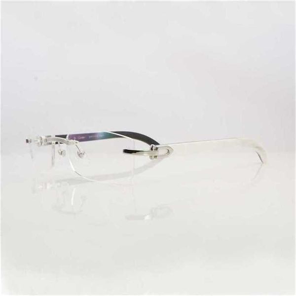 10 % RABATT auf klare Brillengestelle für Herren und Damen, Accessoires, randlos, natürliches Büffelhorn, Carter Gold, transparente Brillen, neu