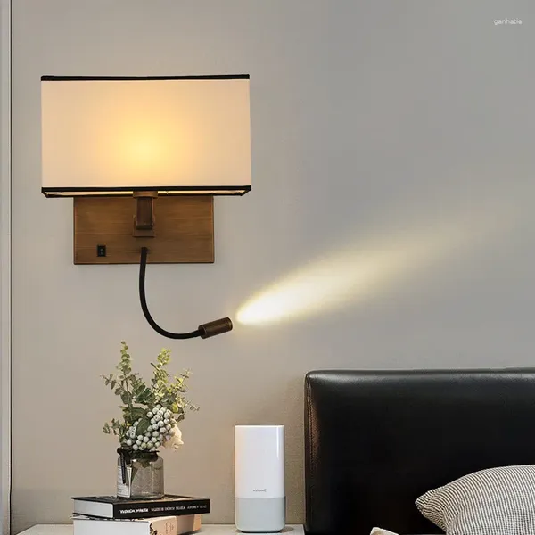 Lampada da parete moderna a LED con faretto da 3 W E27 Nordic Sconce per interni per lampade da comodino per la camera da letto