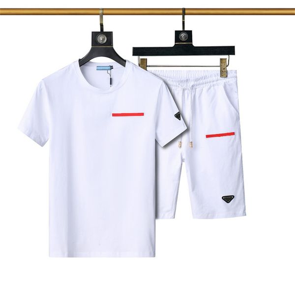 PldHigh qualidade roupas esportivas masculinas casual alfabeto streetwear respirável verão topo shorts camiseta ao ar livre conjunto de qualidade esportiva - mxxxl