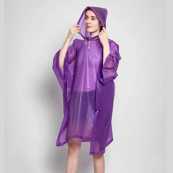 Raincoats Mountain Climbing Clear Raincoat Mulheres Chuva Poncho Jaqueta Espessada Não Descartável para Caminhadas