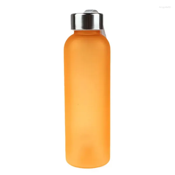Wasserflaschen Tragbare Saftfrucht 600-ml-Flasche Dicht auslaufender Sport-Reisebecher Glasflasche Junger und hungriger Becher