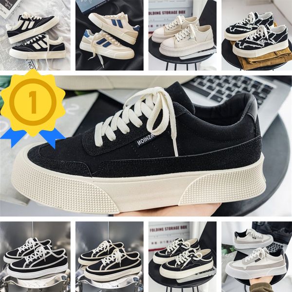 Top Quality Designer Sapatilhas Gabardine Sapatos Casuais Marca Roda Treinadores Luxo Canvas Sneaker Moda Plataforma Sólida Aumentar Sapato Size39-44