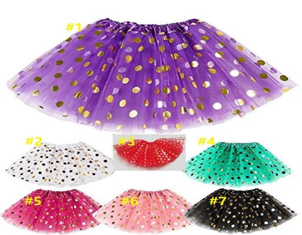 40 pezzi neonate oro pois gonna tutu vestiti per bambini vestito tutù gonne per bambini gonne per bambini rosso pettiskirt infantile neonato da Ho1868984