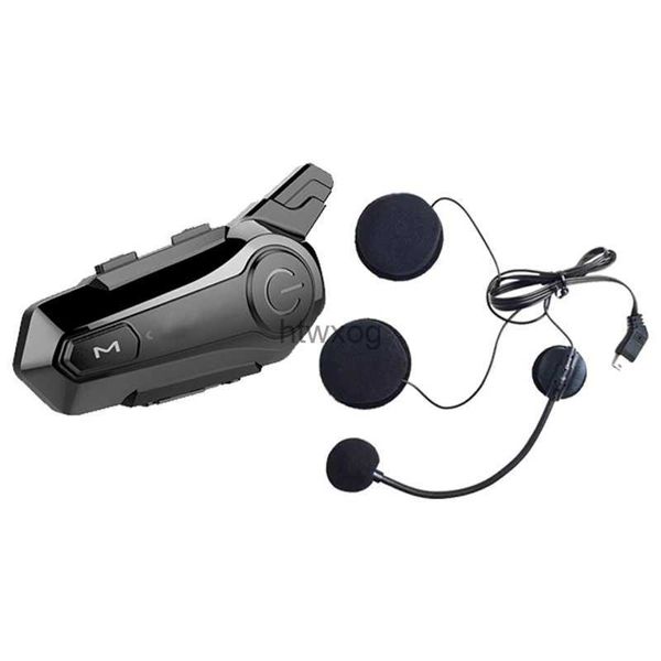 Auricolari per cellulare Auricolare per casco da motociclista Bluetooth 5.0 Interconnessione interfono Riduzione del rumore di guida all'aperto con microfono Altoparlante YQ240105