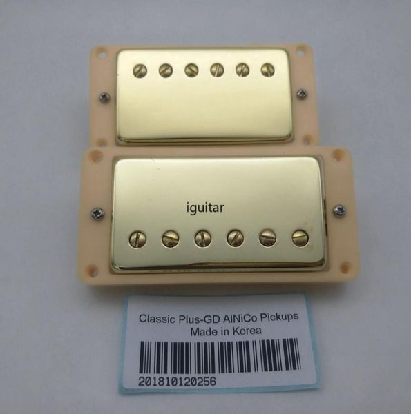 Elektro Gitar Pikapları Classic Plus Alnico5 Humbucker Pikapları 1C Örgülü Kalkan LPSG Gitar6823742 için uygun