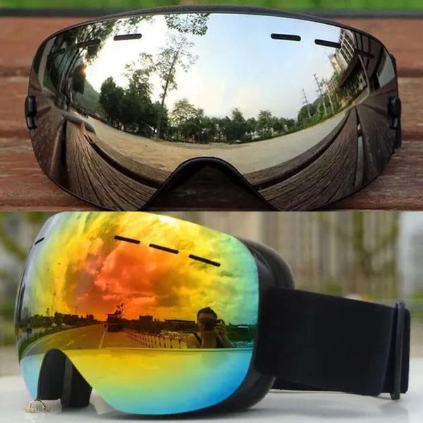 Lüks Saatler Sıcak Satış Erkek Kadın Kayak Goggles Gözlük Çift Katmanları UV400 Bozluk Anti Big Kayak Maskesi Kayak Gözlükleri Kar Snowboard Goggles Kış Gözlükleri