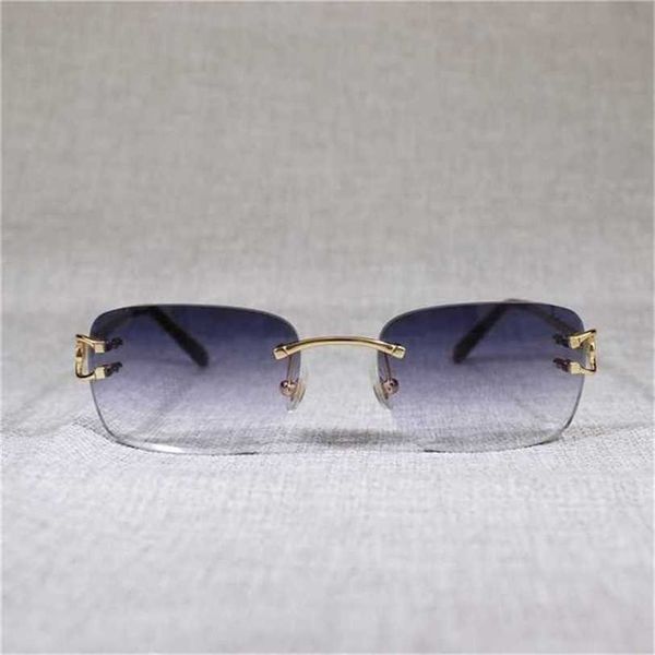 12 % RABATT Vintage Randlose Draht Herren Brillen Klare Brille Damen Ovale Brille für Outdoor Metallrahmen Oculos GafasKajia Neu