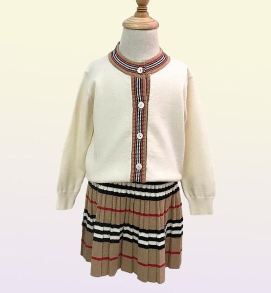 Trendige Kleinkind-Mädchen-Kleider, Frühlingsdesigner, Neugeborene, niedliche Kleidung für kleine Mädchen, Outfit, Tuch 8811043