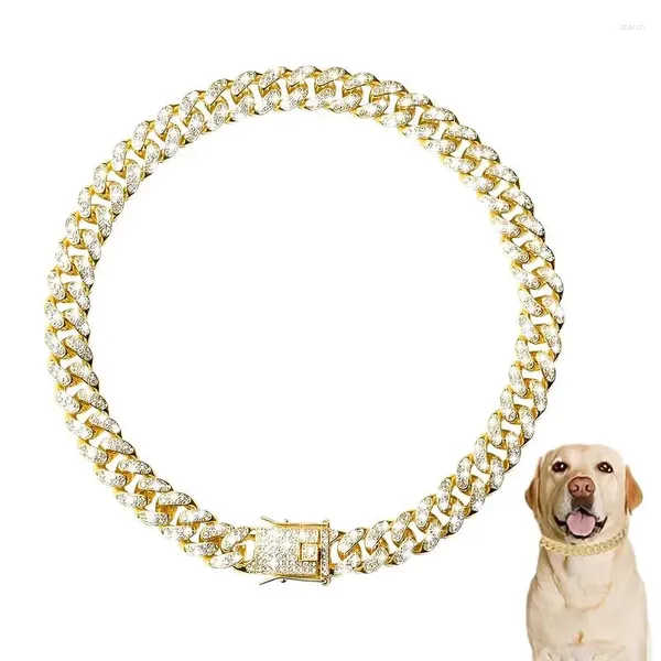 Hundehalsbänder Bling Katzenhalsband Zinklegierung Strass Haustiere Halskette Strass Knochenschmuck Party Hochzeit Zubehör für Welpen