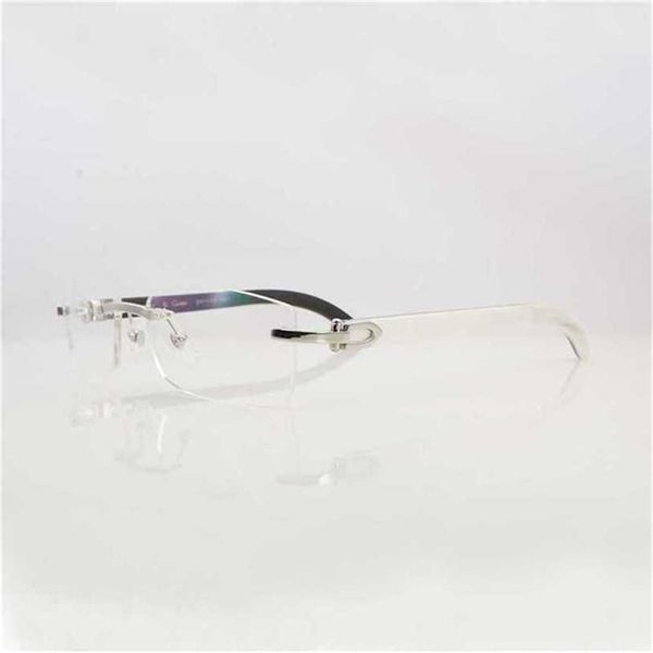 15 % RABATT auf klare Brillengestelle für Herren und Damen, Accessoires, randlos, natürliches Büffelhorn, Carter Gold, transparente Brillen, neu
