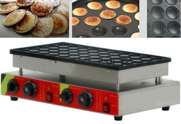 100 Stück kommerzielle 110 V 220 V Pfannkuchenmaschine, antihaftbeschichtet, Poffertjes-Maschine, Waffeleisen, Poffertjes-Grill, LFA3118378