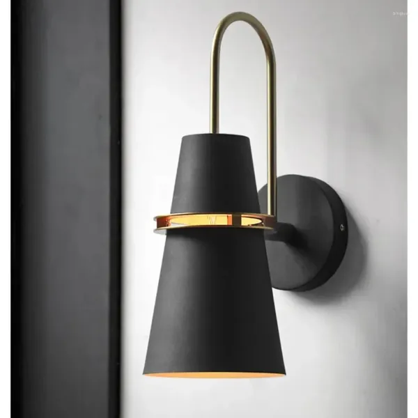 Lampada da parete in stile nordico, design colorato, luce a led, moderno, minimalista, esterno, lussuoso, decorativo, comodino