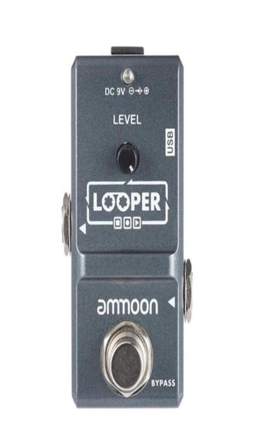 ammoon AP09 Pedale per chitarra Loop Looper Pedale effetto per chitarra elettrica True Bypass Sovraincisioni illimitate Registrazione di 10 minuti3252227