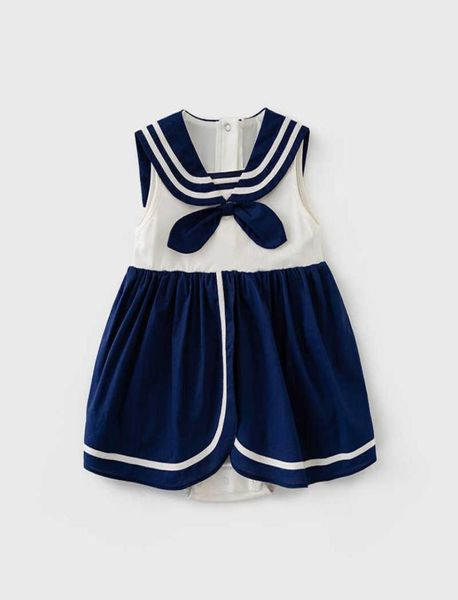 Baby Mädchen Koreanisch Japan Strampler Sommerkind Baumwolle Rompers Kleinkind Girls College Style Jumpsuit geboren süße Outfits 2106152730178