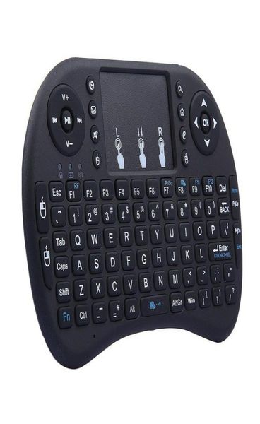 Mini teclado i8 fly air mouse 24g usb controle remoto sem fio touchpad para android tv box pc projetor3204798