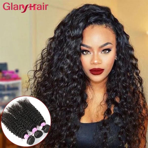 Tece 2017 muito popular penteado kinky encaracolado virgem pacote ofertas pacotes de cabelo brasileiro macio glary cabelo humano tece produtos de cabelo remy