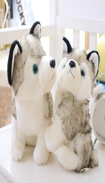 Animais de pelúcia bonecas crianças brinquedo husky cão pelúcia boneca brinquedos presentes crianças natal gift3225093