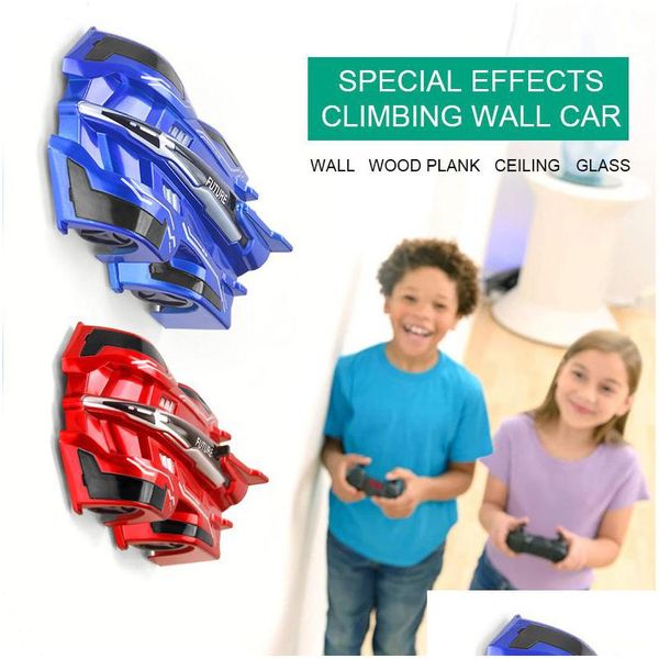 Altre forniture per feste festive Regalo di Natale Zero Rc Car Wall Climber Ricaricabile Indoor Racer Compleanno Anno Regali per bambini Drop Deliv Dh3Yw