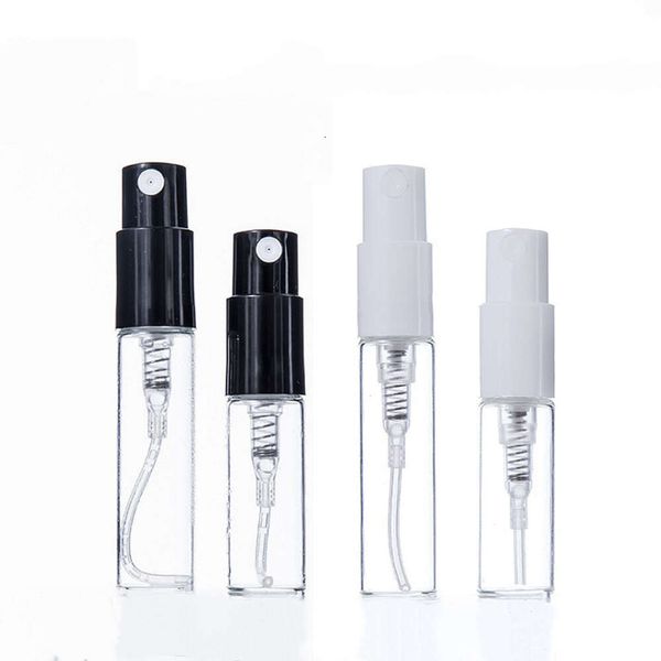 Bottiglie di profumo di vetro vuote per test di campioni spray per atomizzatore mini 1,5 ml 2 ml 3 ml 5 ml vuote all'ingrosso