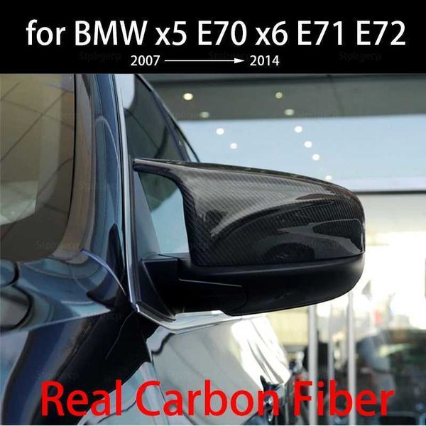 Autospiegel Hochwertige Spiegelabdeckung Seitenflügelgehäuse Rückspiegelabdeckung Autozubehör für BMW X5 E70 X6 E71 E72 ActiveHybrid 2007-2014L24014