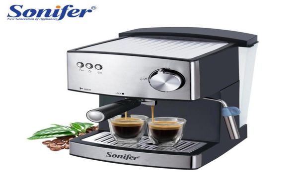 1.6L Elektrik Espresso Kahve Makinesi Kahve Öğütücü 15 Bar Express Electric Maker Mutfak Aletleri 220V Sonifer2998930