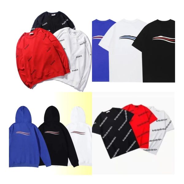 Tasarımcı Mens Hoodies Sweatshirts Sportswear Street Fashion Black Hip Hop Erkekler Kadın Kazak Çift Hoodie ve Blenciaga Gömlek