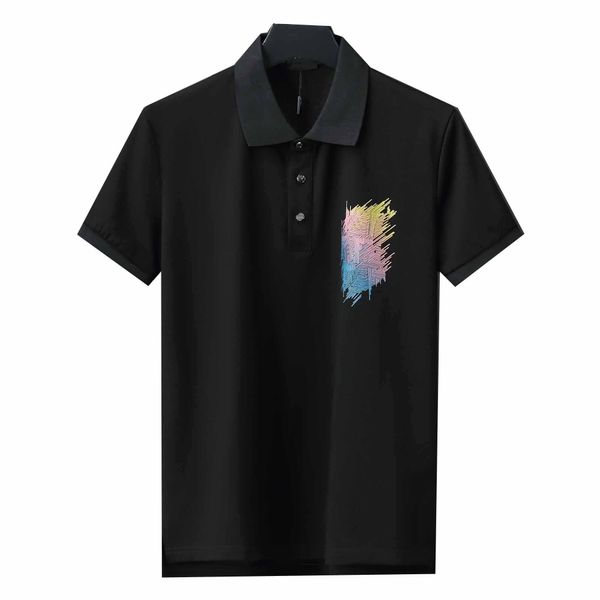 mens camiseta designer polo luxo peito bordado logotipo letras camisas moda feminina 260g 100% algodão puro carta impressão design manga curta preço de atacado