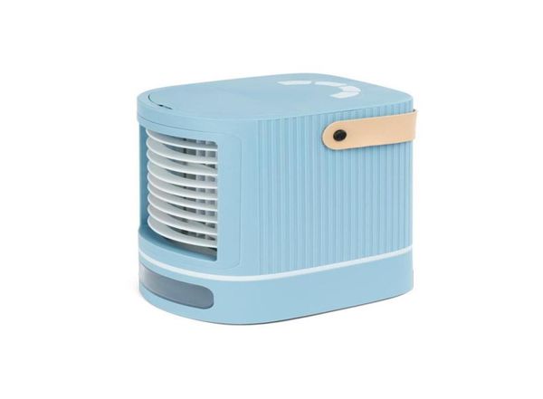 Ventiladores eléctricos YenVk Aire acondicionado Mini refrigerador Ventilador de escritorio USB recargable para viajes a casa y baño 9327244