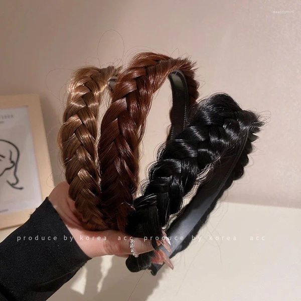 Grampos de cabelo ampliar trança peruca torção bandana hairdband laço artesanal alta cranial superior artefato capa acessórios de linha fina